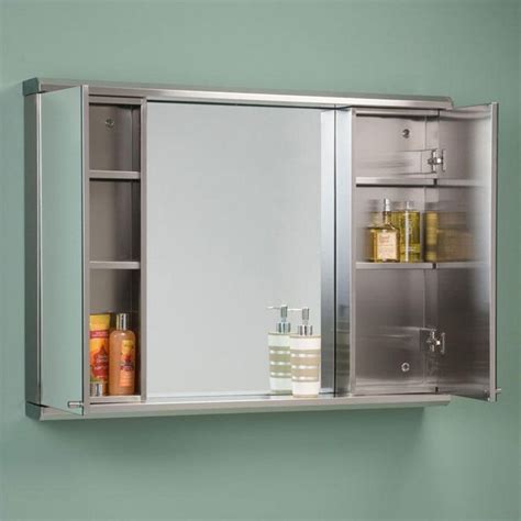 60 inch stainless steel medicine cabinet|stainless steel medicine cabinet recessed.